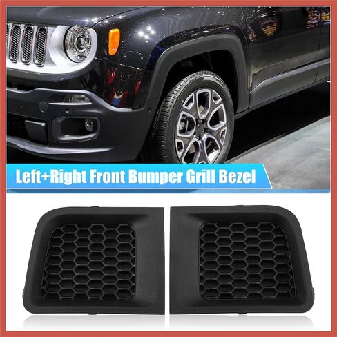 ACROPIX 1 Pair Front Left Right Side Lower Bumper Grille Insert Bezel Cover 5XB62LXHAA 5XB63LXHAA for Jeep Renegade 2015-2018 Car Parts in Saudi Arabia