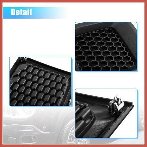 ACROPIX 1 Pair Front Left Right Side Lower Bumper Grille Insert Bezel Cover 5XB62LXHAA 5XB63LXHAA for Jeep Renegade 2015-2018 Car Parts in Saudi Arabia
