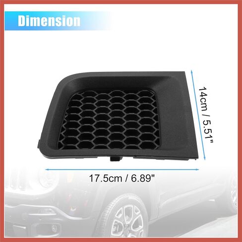 ACROPIX 1 Pair Front Left Right Side Lower Bumper Grille Insert Bezel Cover 5XB62LXHAA 5XB63LXHAA for Jeep Renegade 2015-2018 Car Parts in Saudi Arabia