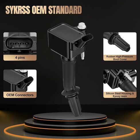 مجموعة من 8 ملفات إشعال UF414 متوافقة مع Chevy Silverado Suburban 1500 2500 3500 HD Tahoe Avalanche Express GMC Yukon Sierra H3 V8 استبدال 5C1555 52-1820 GN10165 12611424 in Saudi Arabia