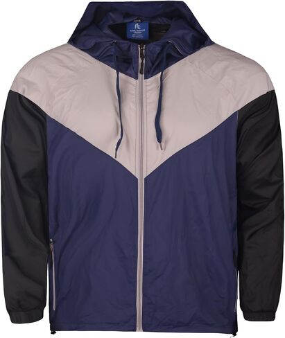 MEN'S 2 PIECE CLASSIC COLORBLOCK JOGGER MESH WINDBREAKER W/DRAWSTRINGS in Kuwait