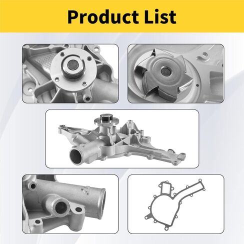Engine Water Pump AW9379 Replacement Compatible with Mercedes Benz C240 C280 C320 CL500 CLK320 CLK430 CLK500 CLS500 E320 E430 E500 G500 ML320 ML350 ML430 R500 S350 S430 S500 SL500 SLK320 in Saudi Arabia