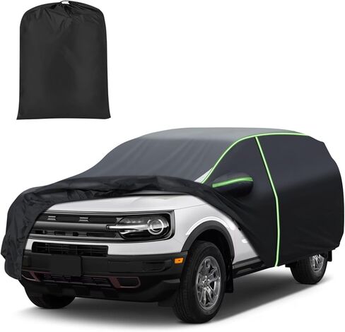 Car Cover for Toyota 4Runner 2002-2024, Full Car Cover All Weather Car Covers for 4Runner, Waterproof Outdoor Cover with Zipper Door Reflective Strips in Kuwait