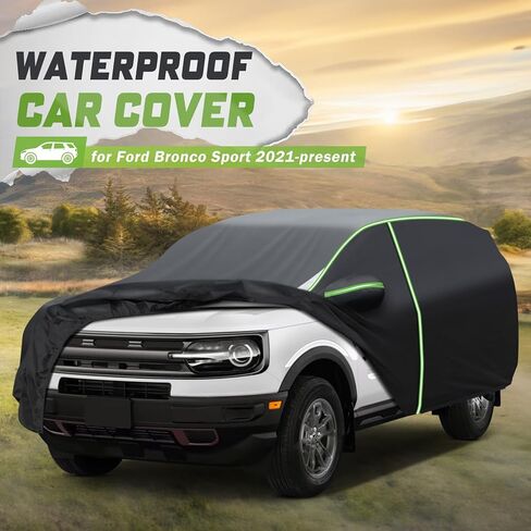 Car Cover for Toyota 4Runner 2002-2024, Full Car Cover All Weather Car Covers for 4Runner, Waterproof Outdoor Cover with Zipper Door Reflective Strips in Kuwait