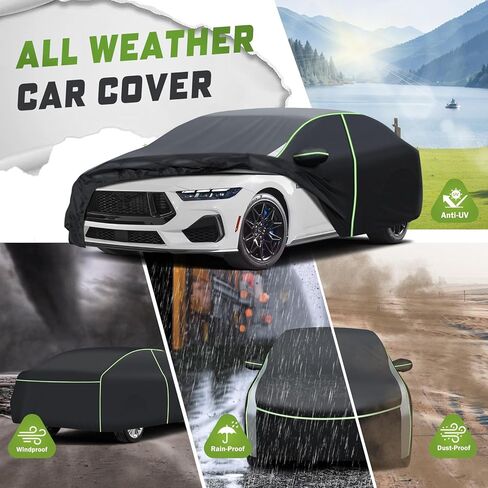Car Cover for Toyota 4Runner 2002-2024, Full Car Cover All Weather Car Covers for 4Runner, Waterproof Outdoor Cover with Zipper Door Reflective Strips in Saudi Arabia