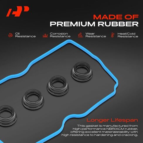 A-Premium Engine Valve Cover Gasket Set Compatible with Subaru Outback 2000-2005, Forester 1999-2005, Impreza 1998-2005, Legacy 1998-2005, Baja 2003-2005 & Saab 9-2X 2005, H4 2.2L 2.5L in Saudi Arabia