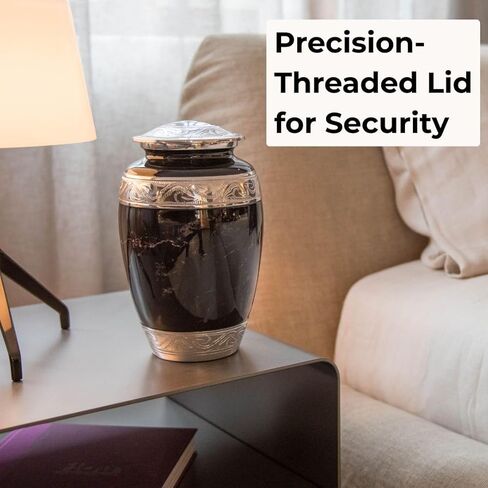 GR8 Large Blue Marble Finish Cremation Urn - Beautiful Decorative Urn for Ashes - Durable Recycled Aluminum Urn - an Elegant Handcrafted Memorial - Securely Packaged in Saudi Arabia