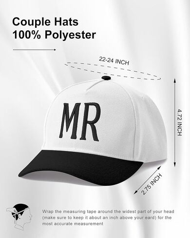 HubbyWifeyGifts Wedding Gifts for Couples, Mr & Mrs Baseball Hats, Bridal Shower Gifts, Unique Gift for Engagement in Saudi Arabia