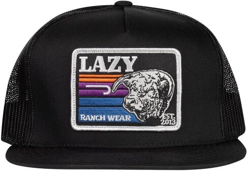 Lazy J Ranch Dusk Sunset Retro Classic Five Panel Trucker Hat - Adjustable Unisex Country Hats, Vintage Trucker Hat in Saudi Arabia