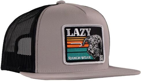 Lazy J Ranch Dusk Sunset Retro Classic Five Panel Trucker Hat - Adjustable Unisex Country Hats, Vintage Trucker Hat in Saudi Arabia