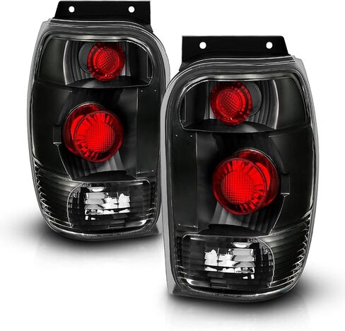 AmeriLite Black Smoke Replacement Brake Tail Lights For 98-01 Ford Explorer - Passenger and Driver Side in Saudi Arabia