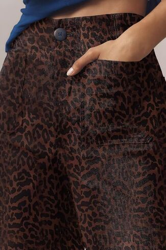 Women's Wide Leg Pants High Waisted Loose Fit Cropped Hem Trousers with Pockets Casual Work Business Pants in Saudi Arabia
