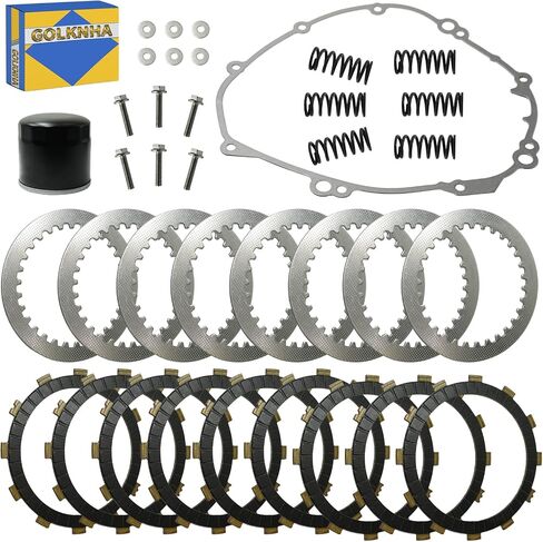 Heavy Duty Clutch Kit Friction Steel Plates & Cover Gasket for Yamaha YZF R1 YZFR1 YZF-R1 2009-2014 in Saudi Arabia