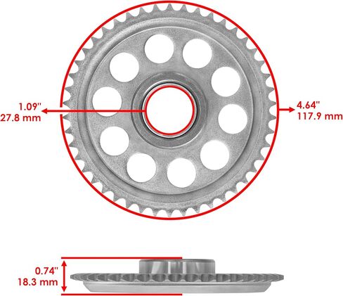 Caltric Clutch One Way Bearing Sprocket Gear compatible with Kawasaki Ninja 500 500R EX500 1987-2009 in Saudi Arabia