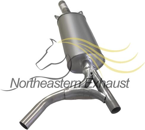 Northeastern Exhaust | Direct-Fit Exhaust Pipe, Resonator Pipe & Mufflers Exhaust System Kit Compatible for Honda Pilot 2009-2015 3.5L | Free Gasket and Clamps Included in Saudi Arabia