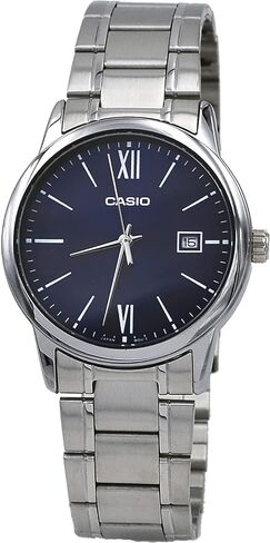 Casio MTP-V002D-2B3 Men's Standard Analog Stainless Steel Date Roman Blue Dial Watch in Saudi Arabia