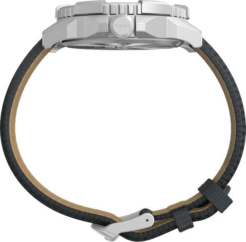 Timex Men's Expedition North Ridge 42mm Watch - Black Strap Green Dial Silver-Tone Case in Saudi Arabia