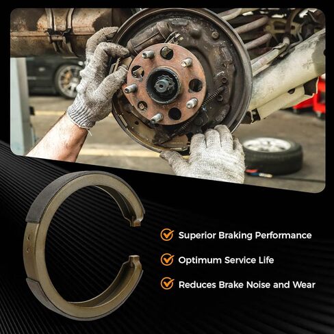Rear Brake Shoes Kit, S781 Parking Brake Shoes for Cadillac Deville/Escalade/DTS, Chevrolet Avalanche/Express/Silverado/Suburban/etc., GMC, Buick, Isuzu, Oldsmobile,Saab(Please Check The Model Year) in Saudi Arabia
