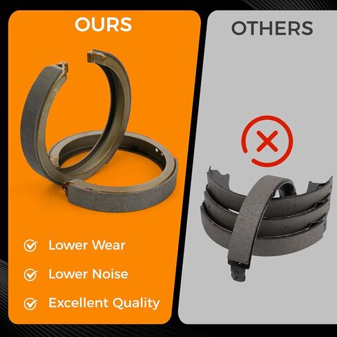 Rear Brake Shoes Kit, S781 Parking Brake Shoes for Cadillac Deville/Escalade/DTS, Chevrolet Avalanche/Express/Silverado/Suburban/etc., GMC, Buick, Isuzu, Oldsmobile,Saab(Please Check The Model Year) in Saudi Arabia