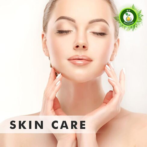 R V Essential Pack of 6 Carrier Oil Set Apricot Kernel Argan Avocado Grapeseed Jojoba Rosehip Seed 100% Pure Natural for Skin Hair Relaxation Soap Lip Balm Creams Lotions Gift Set DIY 10ml (0.338oz) in Saudi Arabia