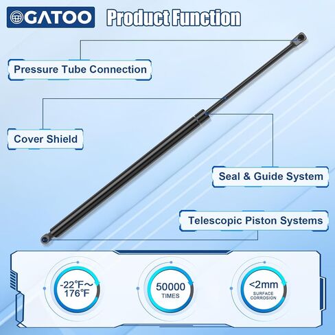 Rear Liftgate Hatch Tailgate Struts Lift Supports Shocks Spring Compatible with Lexus RX350 2010 2011 2012 2013 2014 2015, Lexus RX450h 10-15, Replace 6756 PM3066 689500E030(2 Pcs Set) in Saudi Arabia