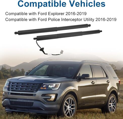 Rear Left & Right Tailgate Power Trunk Lift Support Shock Strut Compatible with Ford Explorer Police Interceptor Utility 2016 2017 2018 2019 Replacement for GB5Z78406A10A GB5Z14B351A in Saudi Arabia
