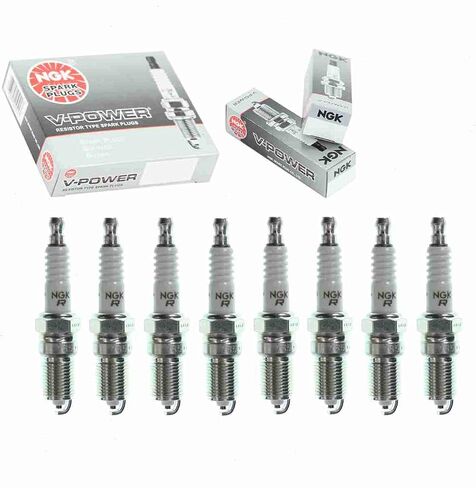 8 pc NGK V-Power Spark Plugs compatible with Chevrolet Avalanche 1500 5.3L V8 2002-2006 in Saudi Arabia