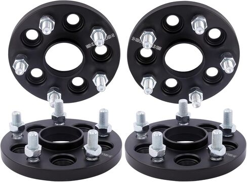 DCVAMOUS 4PC Black 5x100 to 5x4.5 Hubcentric Wheel Adapters 15mm with 12x1.25 Studs Compatible with Subaru 5 Lug 5x100 to 5x114.3 for 2013-2022 BRZ | 1995-2022 Impreza | 1998-2022 Forester in Saudi Arabia