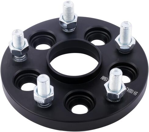 DCVAMOUS 4PC Black 5x100 to 5x4.5 Hubcentric Wheel Adapters 15mm with 12x1.25 Studs Compatible with Subaru 5 Lug 5x100 to 5x114.3 for 2013-2022 BRZ | 1995-2022 Impreza | 1998-2022 Forester in Saudi Arabia
