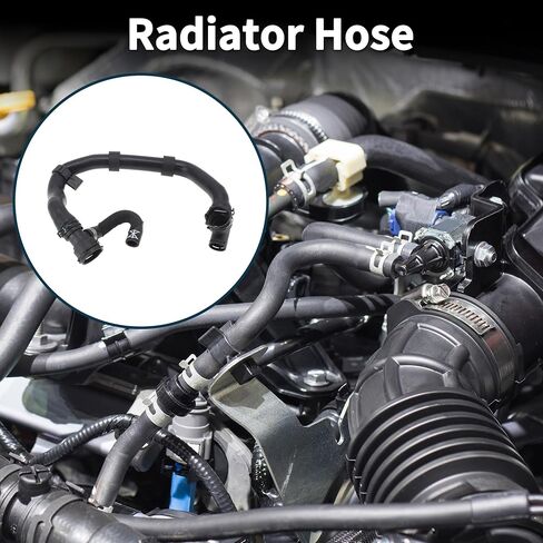Radiator Hose Heater Hose for Volkswagen Golf 1.8L 2015-2018 No.5Q0122051AN Plastic Coolant Pipe Black 1 Pc in Saudi Arabia