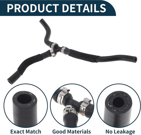 Radiator Hose Heater Hose Radiator Outlet Hose Pipe No.17127536236 for BMW X5 E70 4.8L 2006-2010 Rubber Coolant Pipe Black 1 Pc in Saudi Arabia