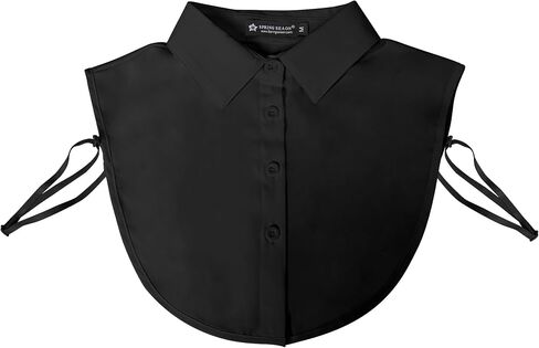 Fake Collar Classic Chiffon Detachable Dickey Collar Blouse Half Shirts for Women & Girls Size S-XL in Saudi Arabia