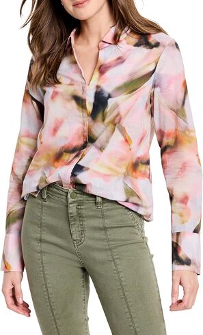 NIC+ZOE Women's Smoky Petals Shirt in Saudi Arabia