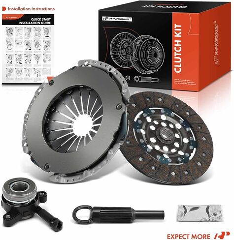 A-Premium Transmission Clutch Kit with Clutch Slave Cylinder Compatible with Mitsubishi Eclipse 2006-2011 3.8L, Replace# 6243272330 in Saudi Arabia