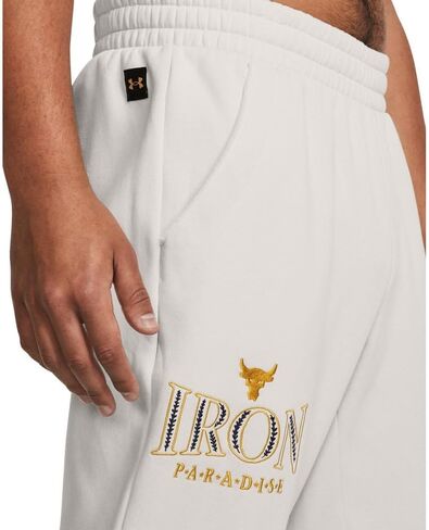 Under Armour Men's Project Rock Rival Fleece Joggers L White in Saudi Arabia