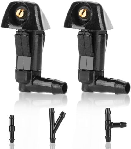 Windshield Washer Nozzles Wiper Spray Nozzle with 3 pcs Connectors - Compatible for Honda Accord 2003-2007 for Honda Ridgeline 2006-2014 for Acura TL 2004-2008 - Replace Part 76815-SDA-A11 - Set of 2 in Saudi Arabia