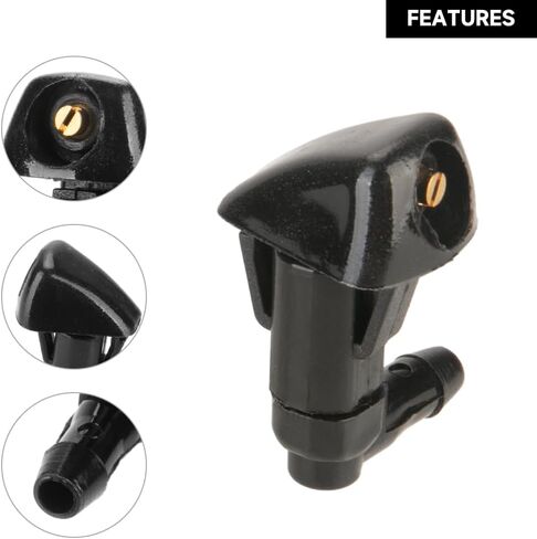 Windshield Washer Nozzles Wiper Spray Nozzle with 3 pcs Connectors - Compatible for Honda Accord 2003-2007 for Honda Ridgeline 2006-2014 for Acura TL 2004-2008 - Replace Part 76815-SDA-A11 - Set of 2 in Saudi Arabia