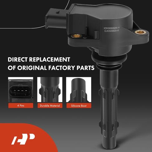 A-Premium Set of 6 Ignition Coil Pack and Iridium Spark Plugs Compatible with Mercedes-Benz C230 C250 C280 E280 E300 E350 & Dodge Freightliner in Saudi Arabia