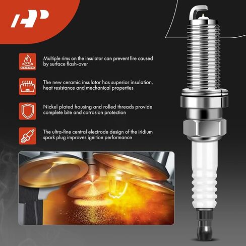 A-Premium Set of 6 Ignition Coil Pack and Iridium Spark Plugs Compatible with Mercedes-Benz C230 C250 C280 E280 E300 E350 & Dodge Freightliner in Saudi Arabia