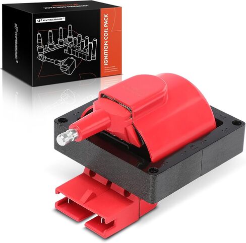 A-Premium (Red) Engine Ignition Coil Pack Compatible with Ford F-150, F-250 HD, F-350, F-600 LPO, F-700, F-800, F-Super Duty, Mustang, Taurus & Lincoln Mark VII & Mazda 626 & Laforza & Mercury in Saudi Arabia
