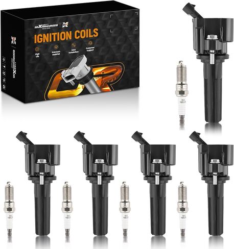 maXpeedingrods UF497 Set of 5 Ignition Coil Pack and Iridium Spark Plugs Fit for Chevrolet Colorado GMC Canyon Hummer H3 3.7L L5 2007-2012, Ignition Coil Kit Replaces UF-497 2596547 12612369 in Saudi Arabia