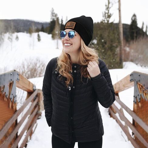 Black Beanie for Men Women Winter Hat, Warm Skull Cap Knit Cuffed Beanies Knitted Hats Dad Birthday Father's Day in Saudi Arabia