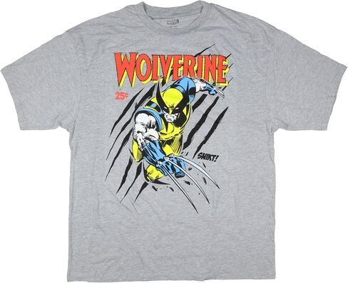 Marvel Comics Wolverine Shirt Mens Snikt Adult Short Sleeve Graphic Tee For Men And Women in Saudi Arabia