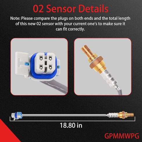 1PCS O2 Sensor 213-4229, 02 Sensor, Oxygen Sensor Compatible with Chevrolet for Express for Silverado for Suburban for GMC for Envoy for Savana for Sierra for Yukon in Saudi Arabia