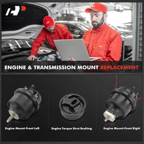 A-Premium 3PCS Engine Motor Mount and Torque Strut Bushing Compatible with Ford Five Hundred, Freestyle & Mercury Montego, 2005 2006 2007, 3.0L, Replace# 5F9Z6068A, 5F9Z6038BA in Saudi Arabia