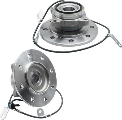 Detroit Axle - 4WD Front Wheel Bearing Hubs for 96-20 Chevy GMC K1500 K2500 Suburban K3500, Replacement 1996 1997 1998 1999 2000 K2500 K3500 [Old Body Style], Wheel Bearing and Hubs Assembly Set in Saudi Arabia