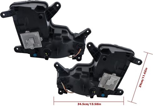 Left and Right Fog Lights Assembly Replacement for Escalade 2015-2020 w/Crash Imminent Braking Clear Lens GM2530139 GM2531139 in Saudi Arabia
