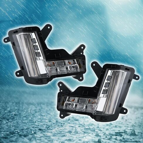 Left and Right Fog Lights Assembly Replacement for Escalade 2015-2020 w/Crash Imminent Braking Clear Lens GM2530139 GM2531139 in Saudi Arabia