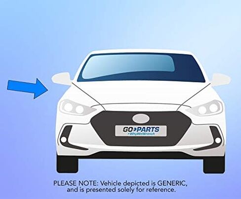 Go-Parts - مجموعة مصابيح الضباب الأمامية لسيارة Hyundai Sonata 2006-2010، الجانب الأيمن (الراكب)، استبدال 2007 in Saudi Arabia