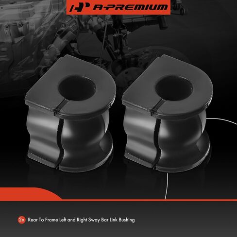 A-Premium 2 x Rear To Frame Sway Bar Bushing Kit, Compatible with Honda Accord 1998 1999 2000 2001 2002 in Saudi Arabia